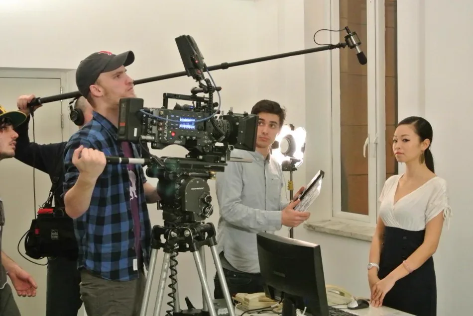 Interview setup for a BBC StoryWorks regional film in China